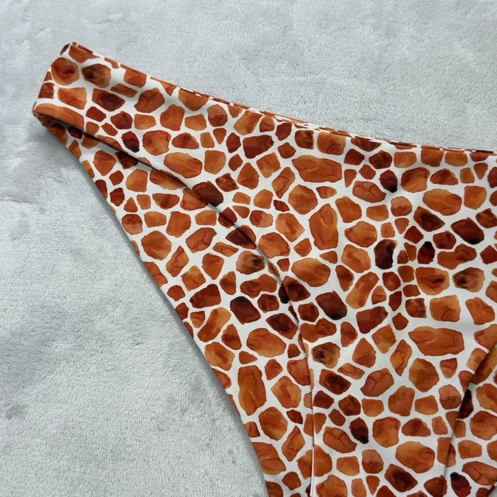 Kulani Kinis Bikini Bottom Womens XL Safari Print Full‎ Coverage